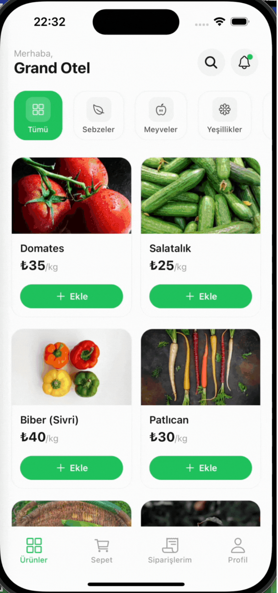 Meyve Sebze Toptancı Sistemi